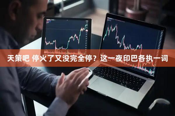 天策吧 停火了又没完全停？这一夜印巴各执一词