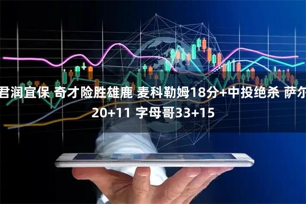 君润宜保 奇才险胜雄鹿 麦科勒姆18分+中投绝杀 萨尔20+11 字母哥33+15